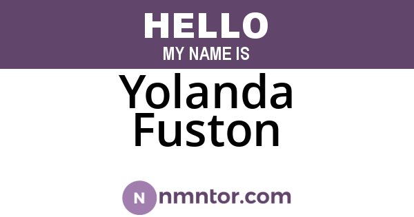 Yolanda Fuston