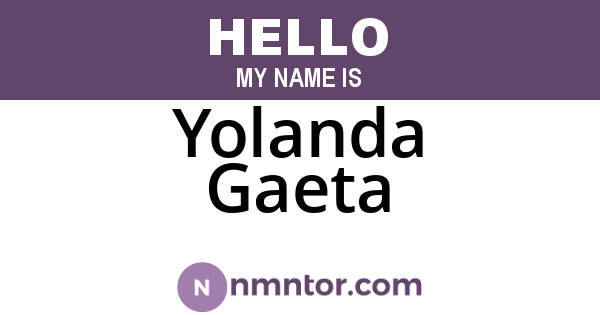 Yolanda Gaeta