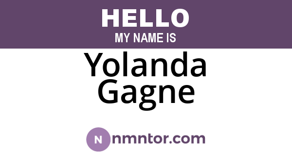 Yolanda Gagne