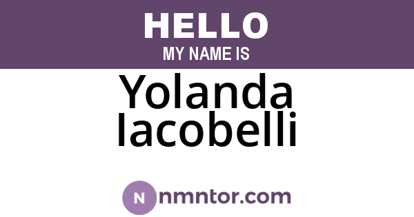Yolanda Iacobelli