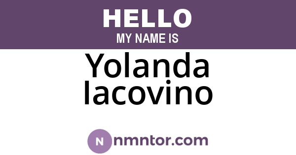 Yolanda Iacovino