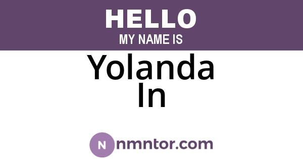Yolanda In