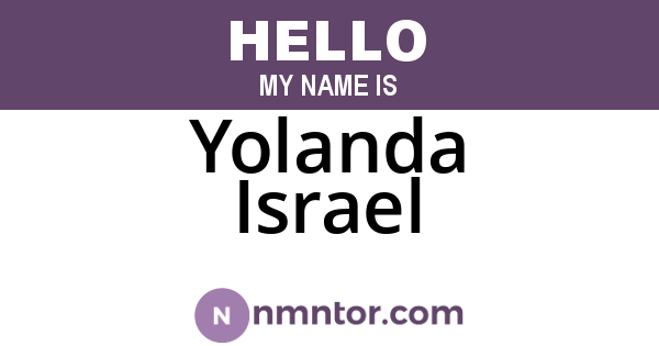 Yolanda Israel