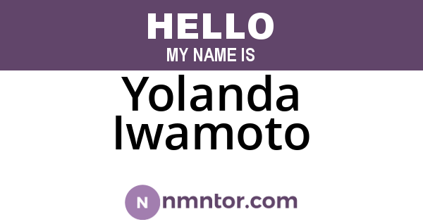 Yolanda Iwamoto
