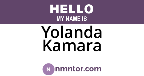 Yolanda Kamara