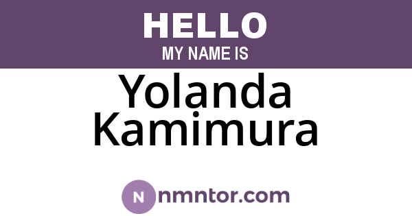 Yolanda Kamimura