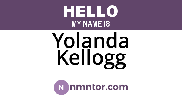 Yolanda Kellogg