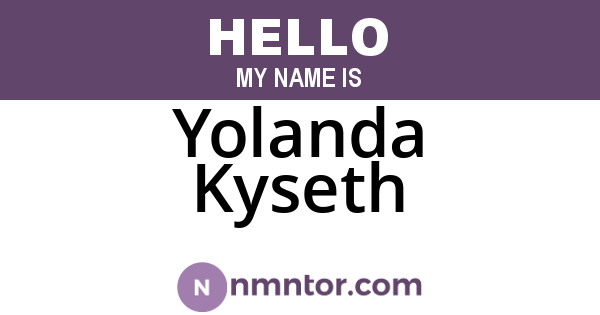 Yolanda Kyseth