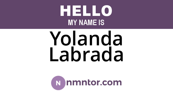 Yolanda Labrada