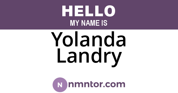 Yolanda Landry