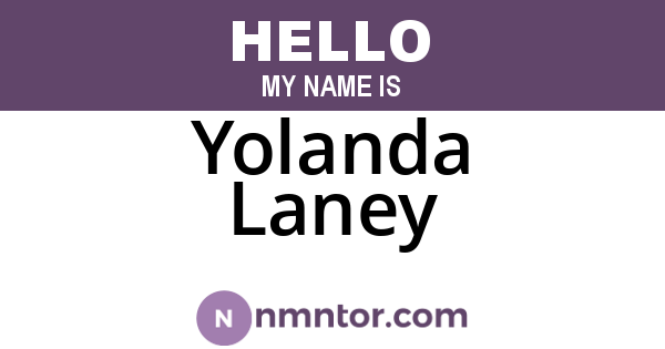 Yolanda Laney