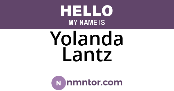 Yolanda Lantz