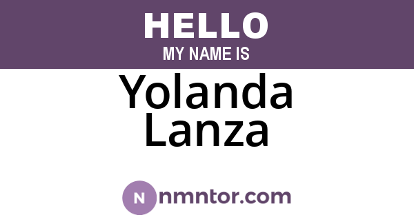 Yolanda Lanza