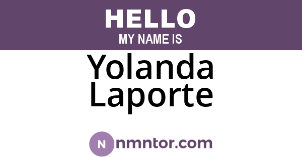 Yolanda Laporte