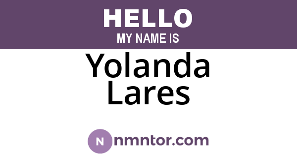 Yolanda Lares