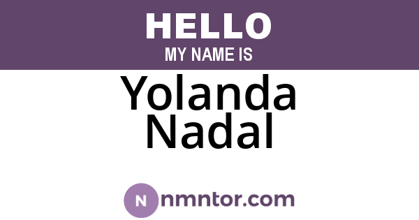 Yolanda Nadal