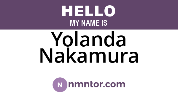 Yolanda Nakamura