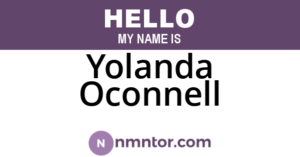 Yolanda Oconnell