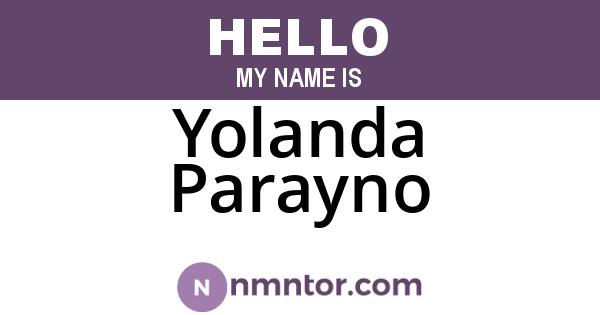 Yolanda Parayno