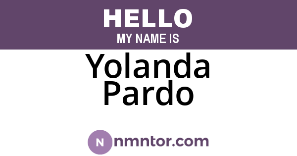 Yolanda Pardo