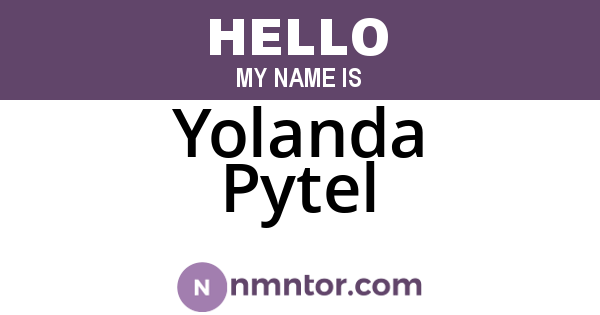 Yolanda Pytel