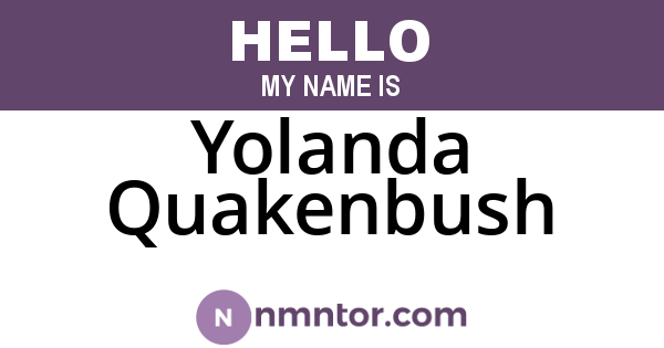 Yolanda Quakenbush