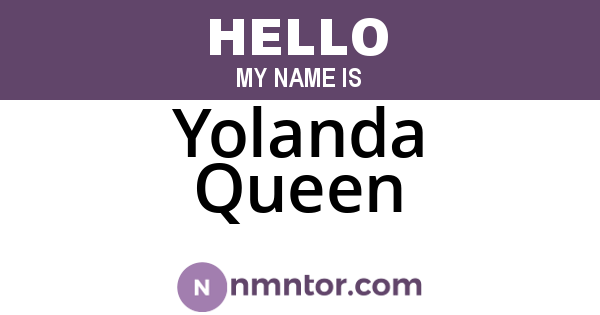 Yolanda Queen