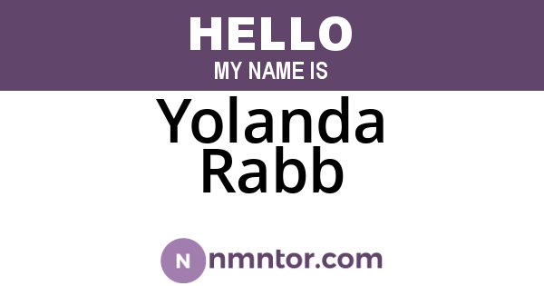 Yolanda Rabb