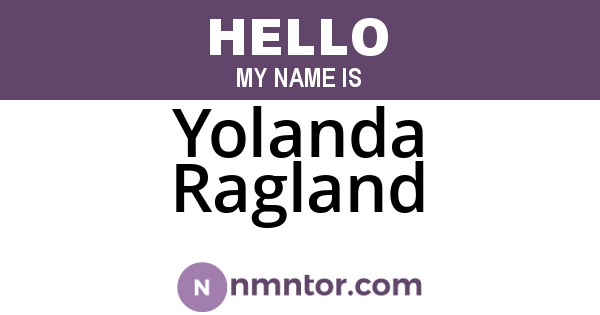 Yolanda Ragland