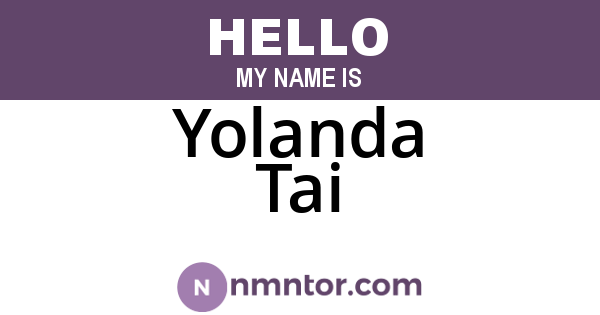 Yolanda Tai