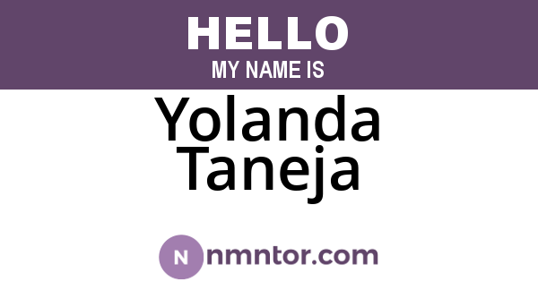 Yolanda Taneja