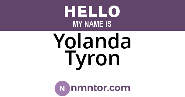 Yolanda Tyron
