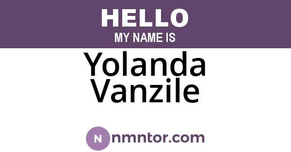 Yolanda Vanzile