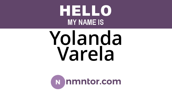 Yolanda Varela