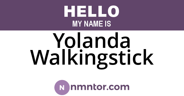 Yolanda Walkingstick