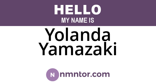 Yolanda Yamazaki