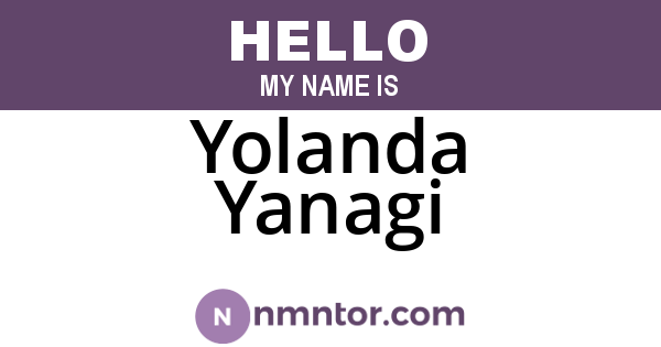 Yolanda Yanagi