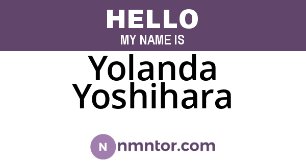 Yolanda Yoshihara