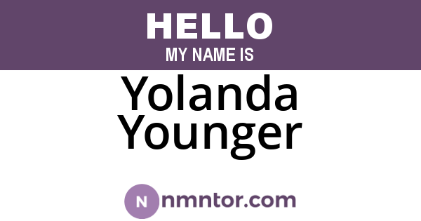 Yolanda Younger