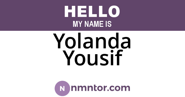 Yolanda Yousif