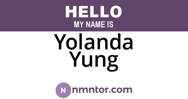 Yolanda Yung