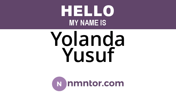 Yolanda Yusuf