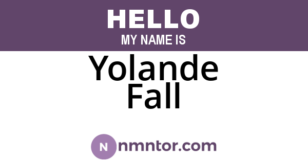 Yolande Fall