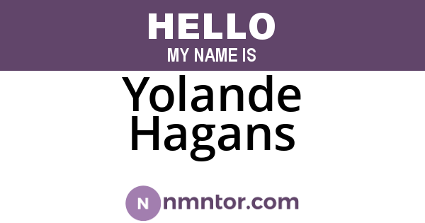 Yolande Hagans
