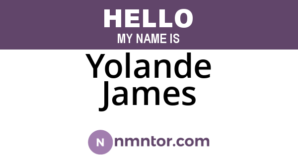 Yolande James