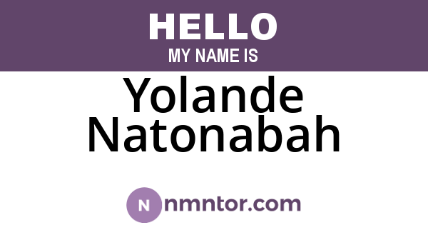 Yolande Natonabah