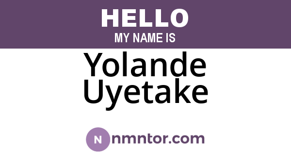 Yolande Uyetake