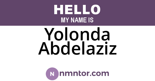 Yolonda Abdelaziz