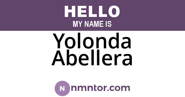 Yolonda Abellera