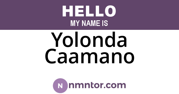 Yolonda Caamano